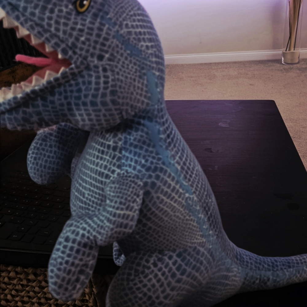Cuddly Blue Dinosaur Stuffed Animal